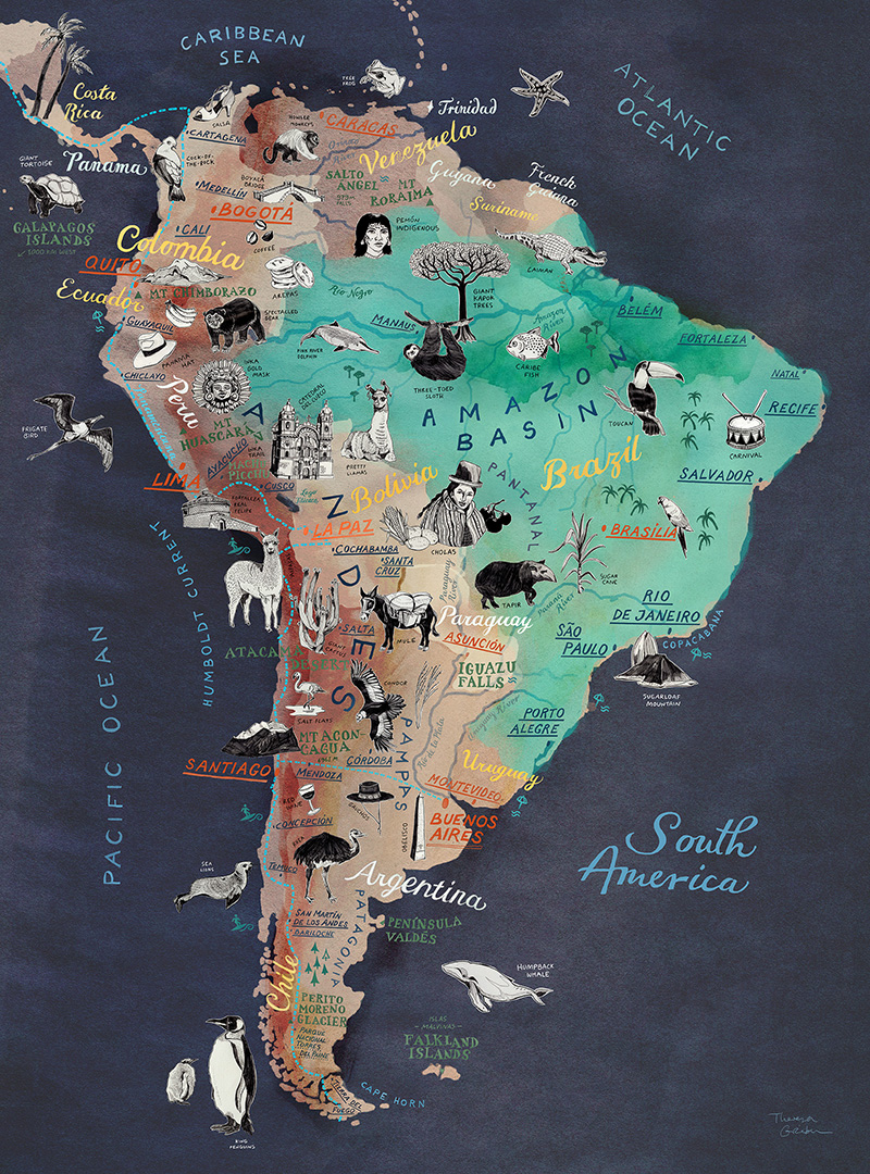 South America Postcard Collection